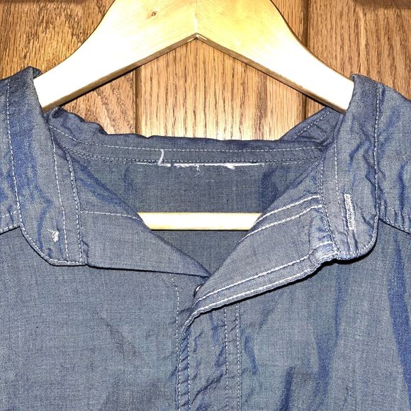 Wrangler Men's XXL Tall Vintage Blue Pearl Snap Western Rodeo Brushpopper Shirt - Picture 6 of 6